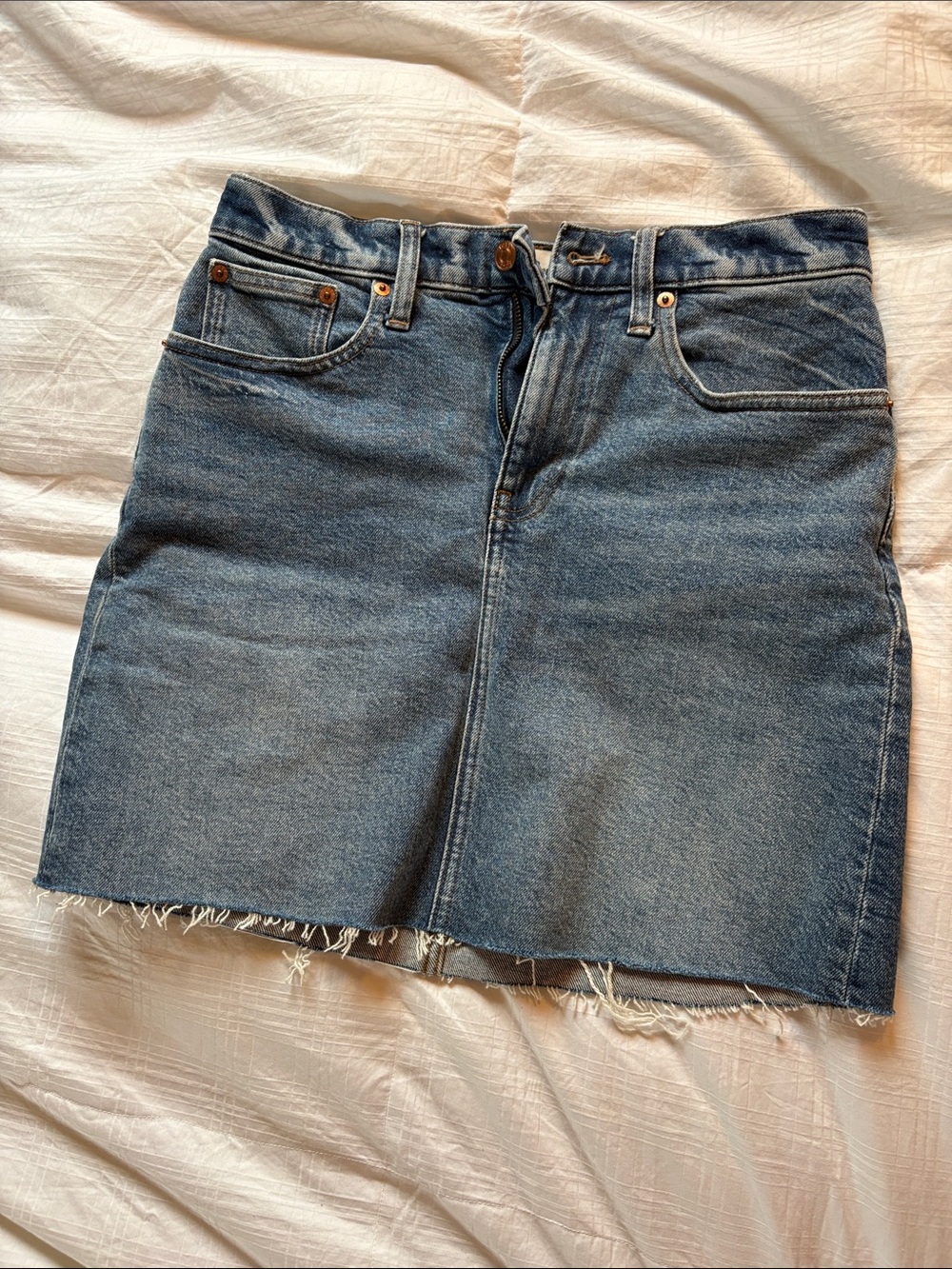 J Crew raw hemmed mini skirt Size 25
